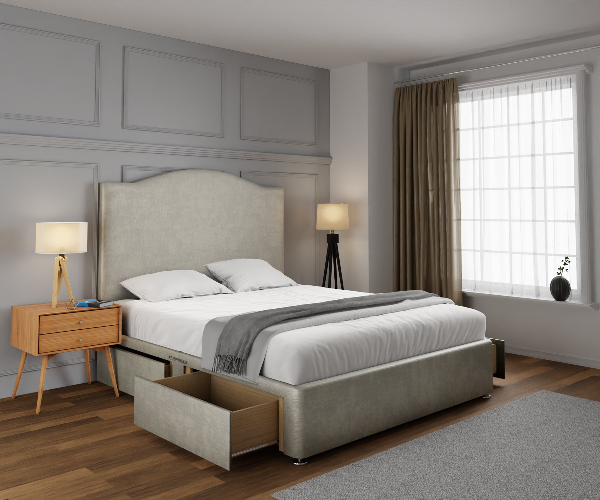 Rose Divan Bed Set