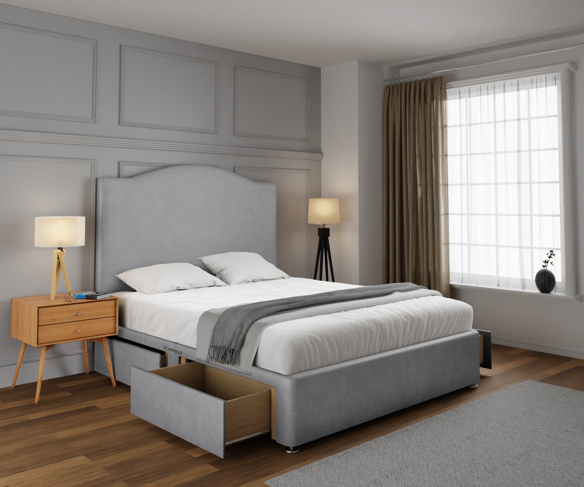 Rose Divan Bed Set
