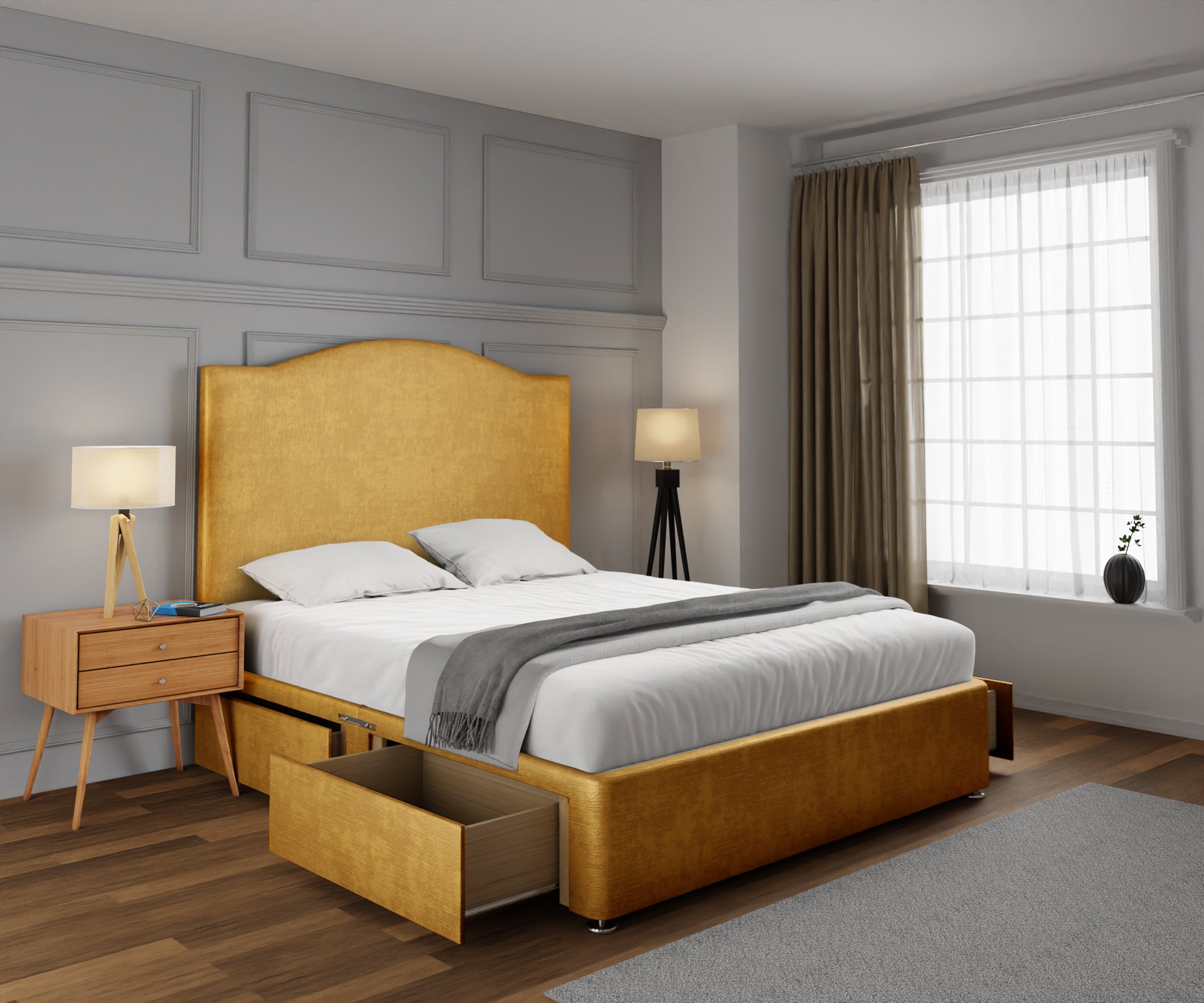 Rose Divan Bed Set