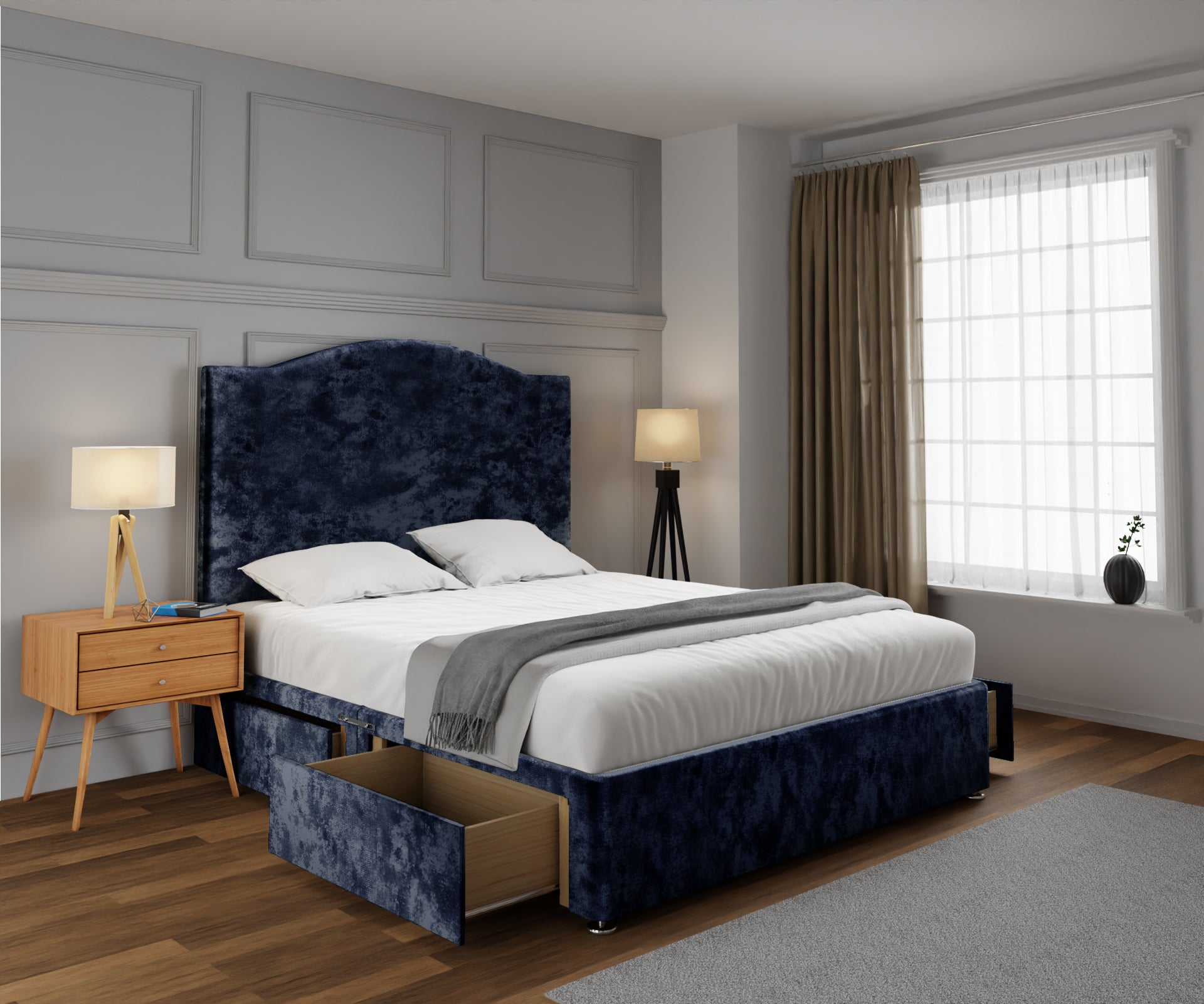 Rose Divan Bed Set