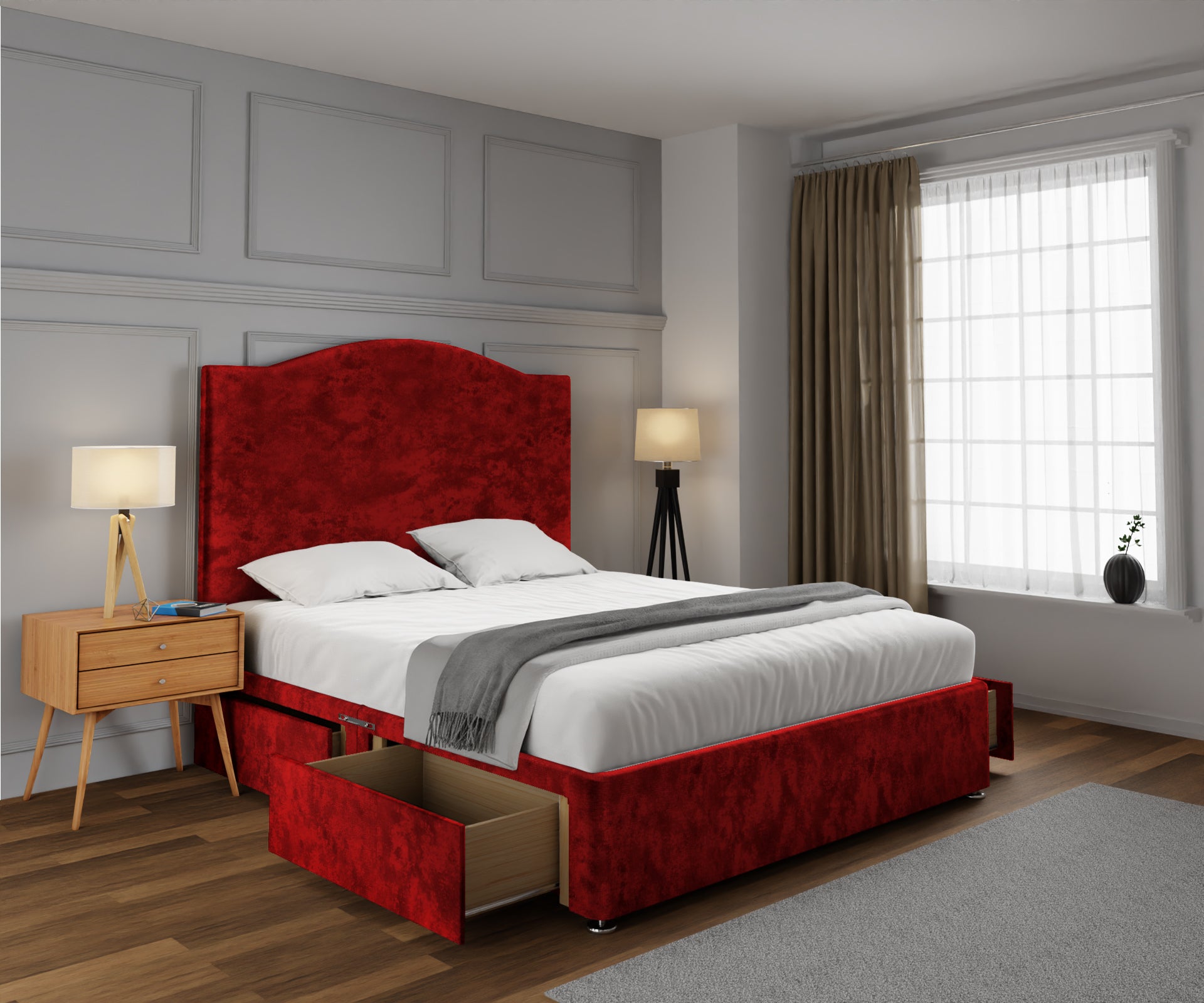 Rose Divan Bed Set