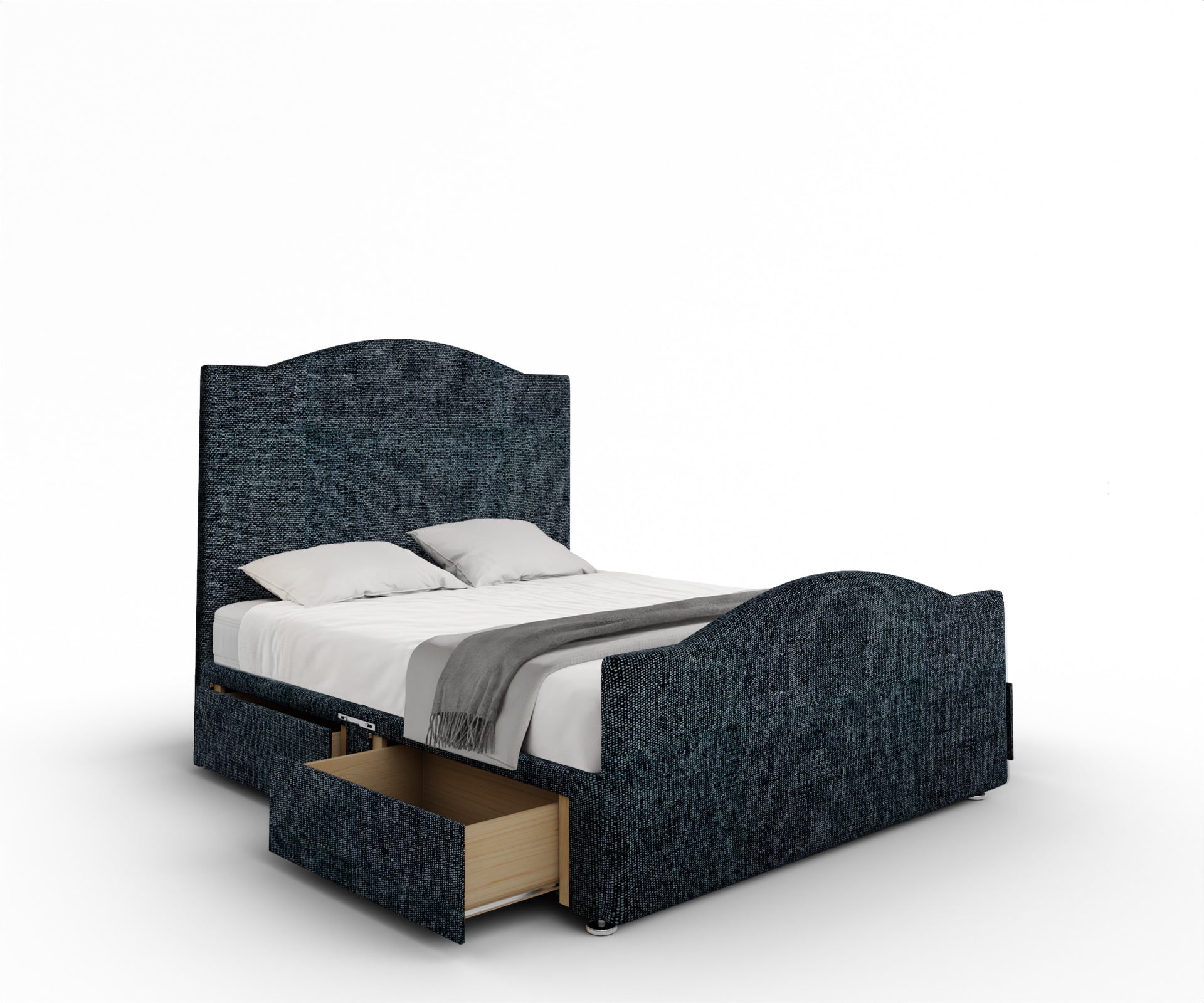 Rose Divan Bed Set With Footboard