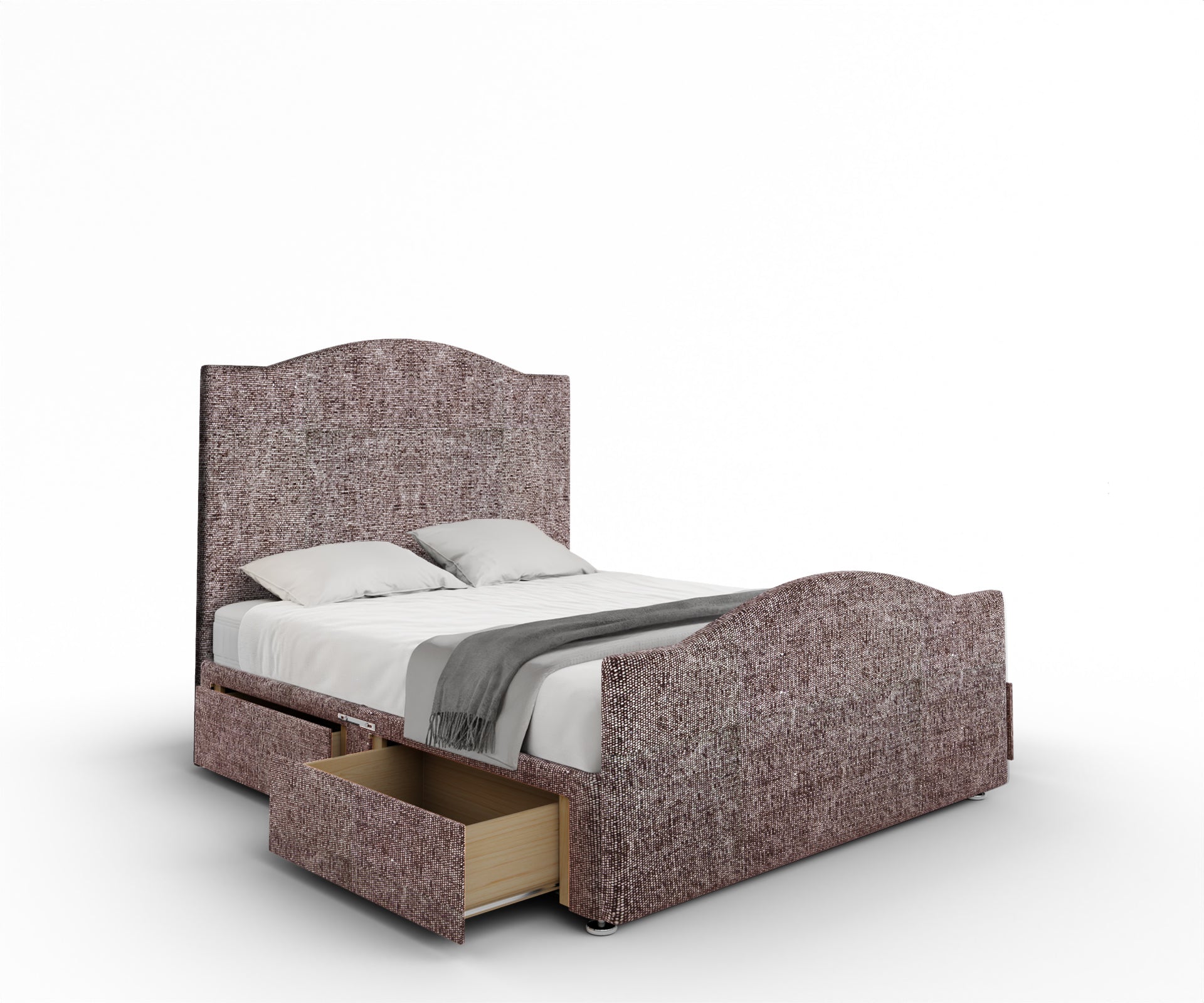 Rose Divan Bed Set With Footboard