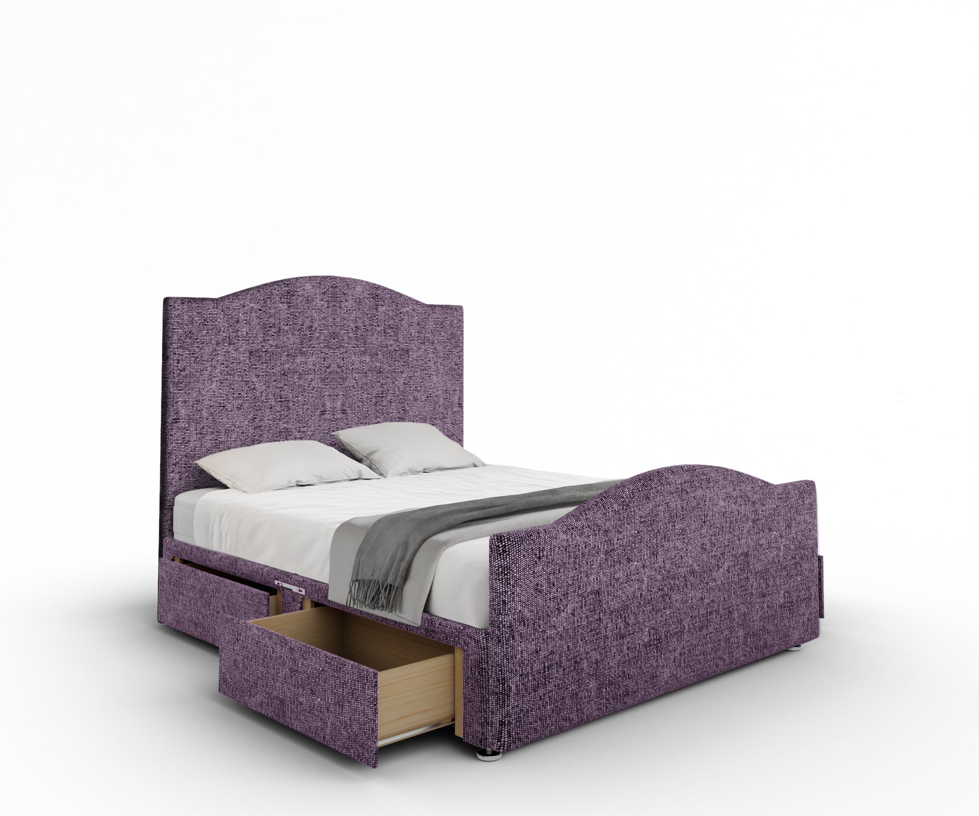 Rose Divan Bed Set With Footboard