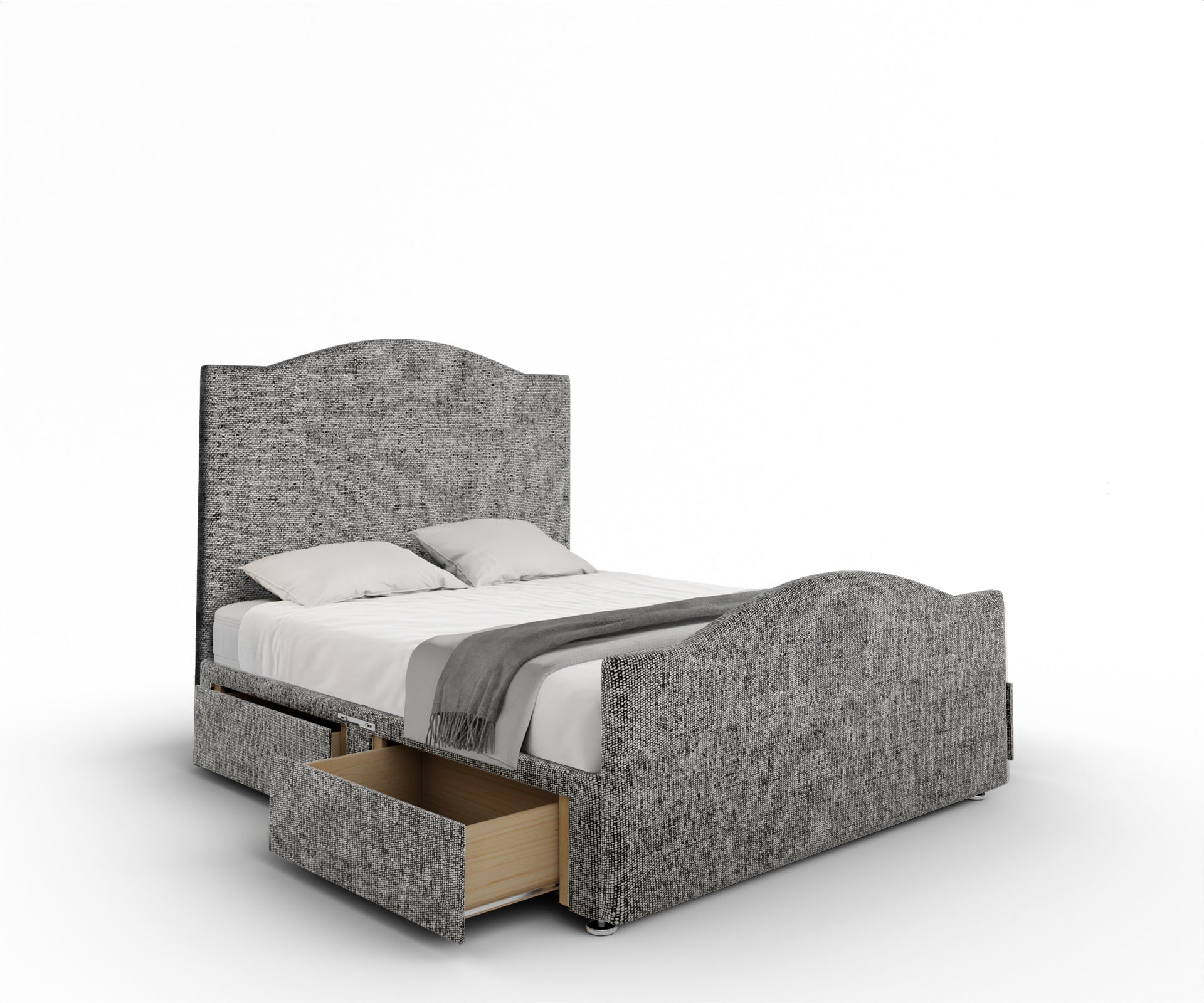 Rose Divan Bed Set With Footboard