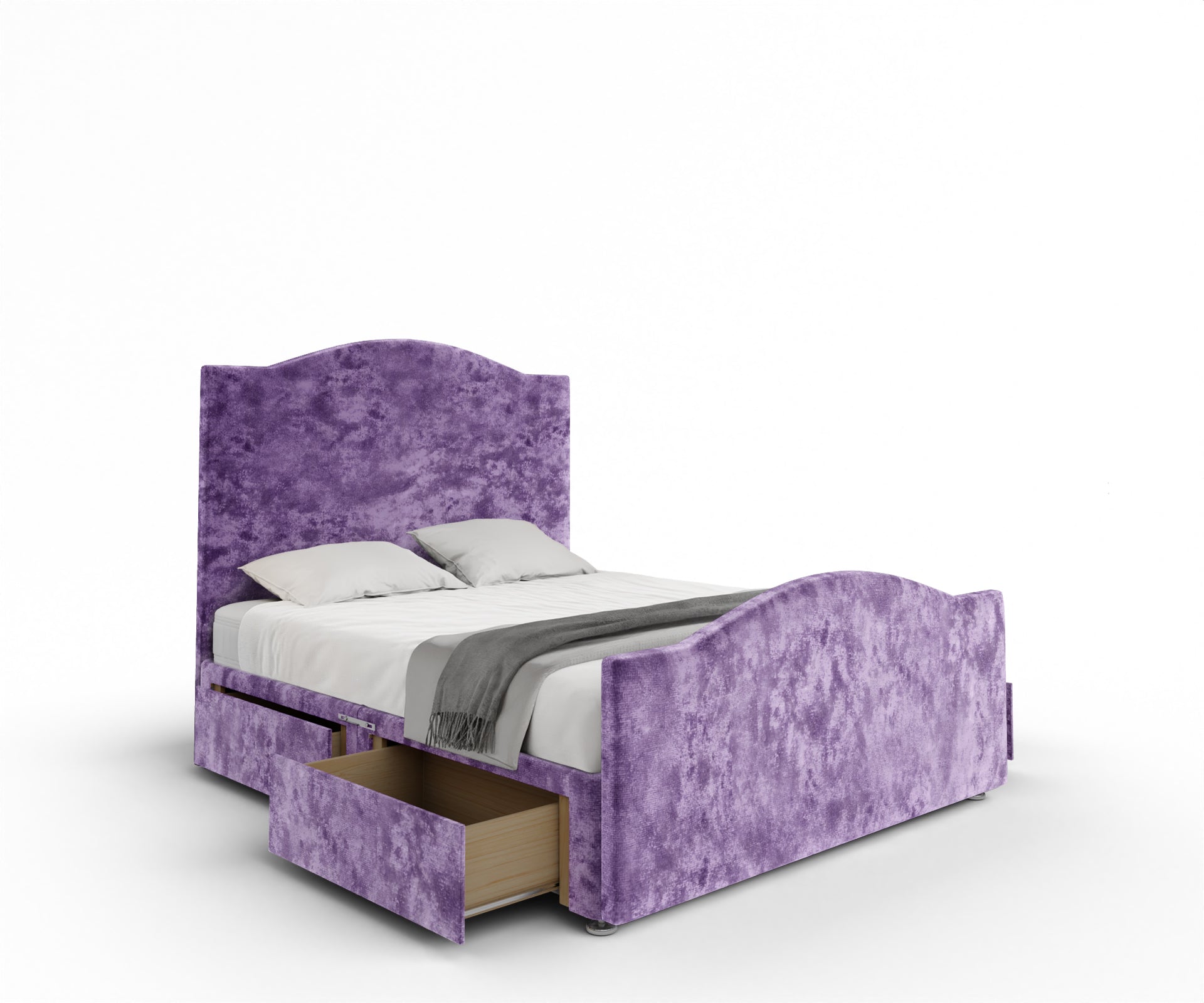 Rose Divan Bed Set With Footboard