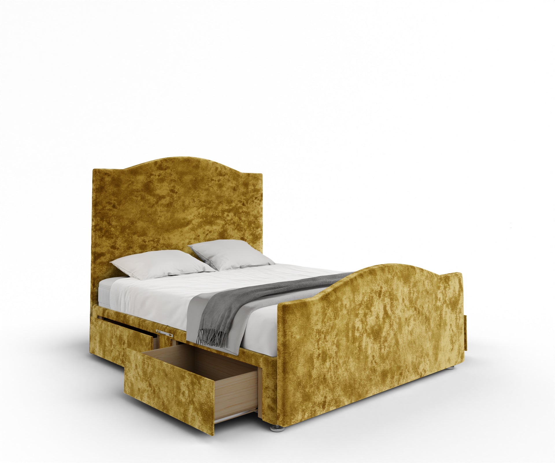 Rose Divan Bed Set With Footboard