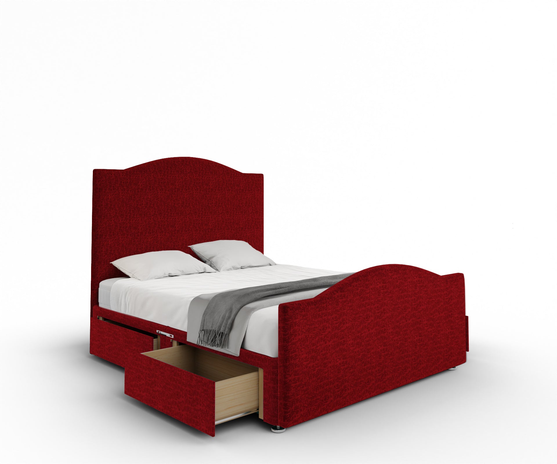 Rose Divan Bed Set With Footboard