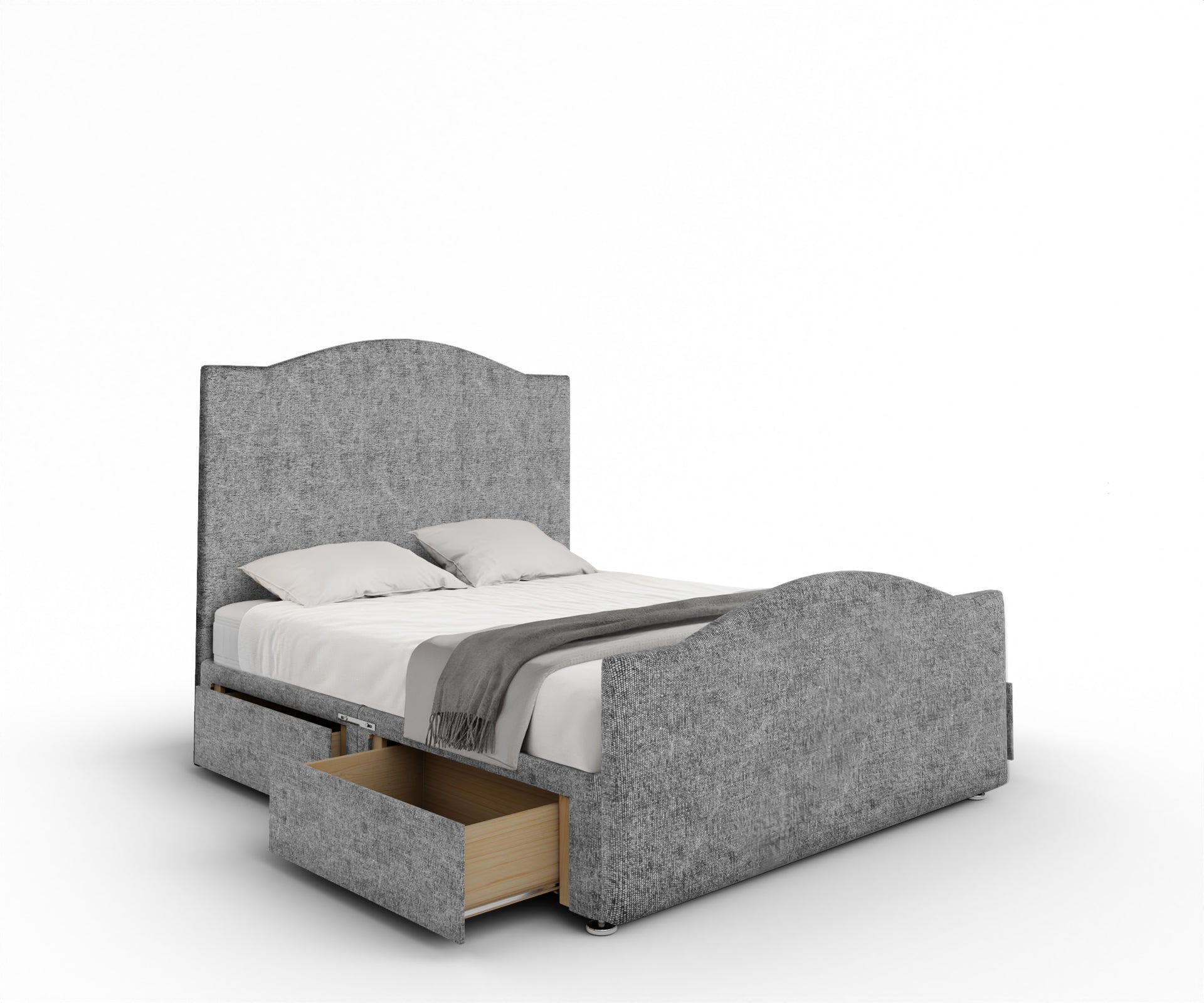 Rose Divan Bed Set With Footboard