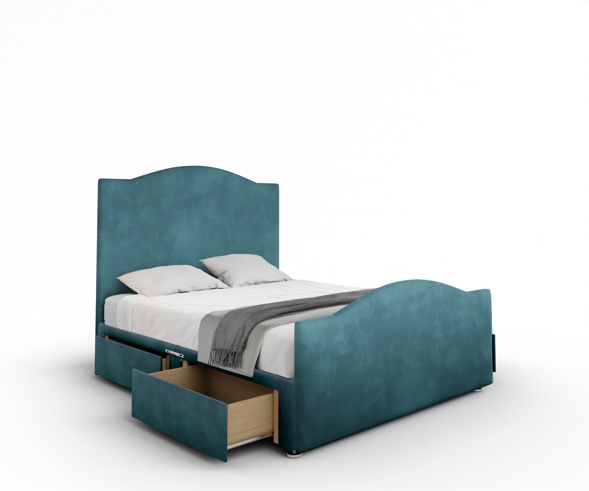 Rose Divan Bed Set With Footboard