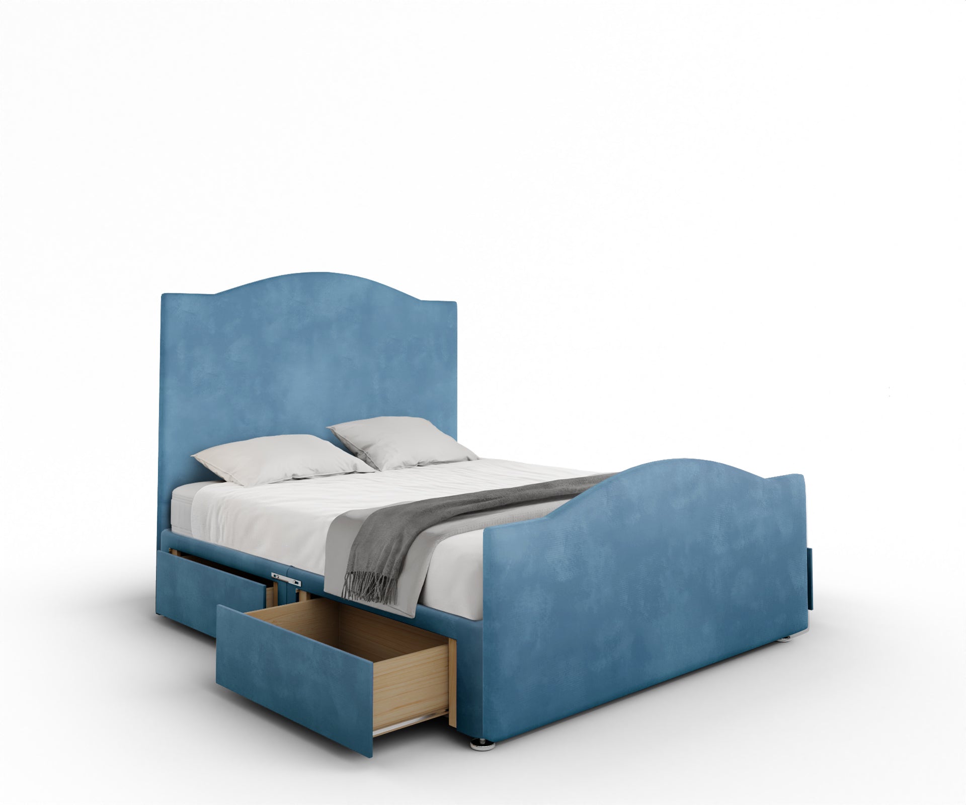 Rose Divan Bed Set With Footboard