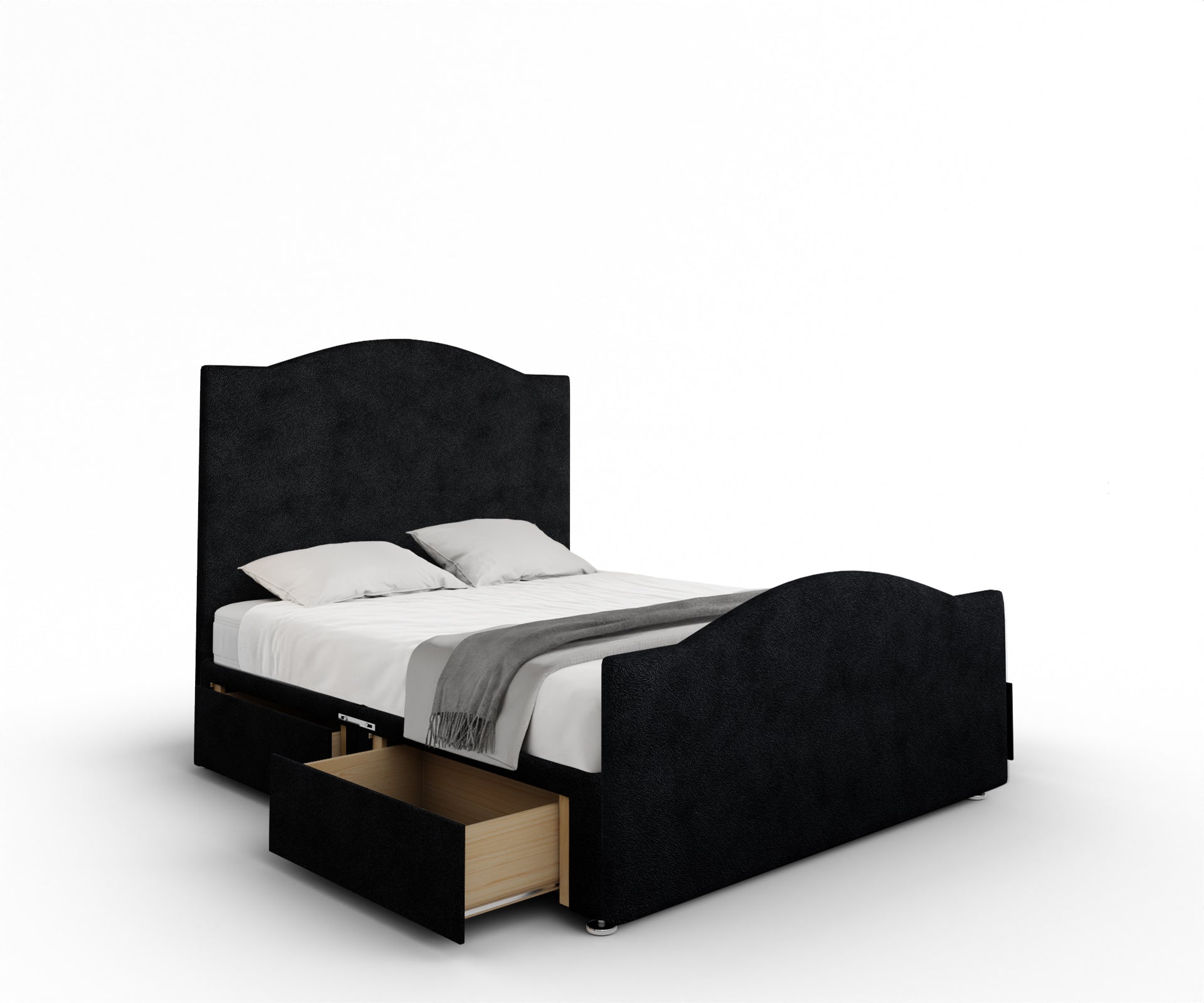 Rose Divan Bed Set With Footboard