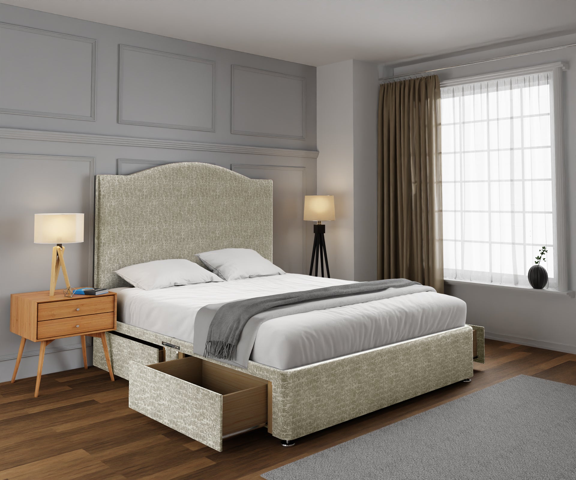 Rose Divan Bed Set