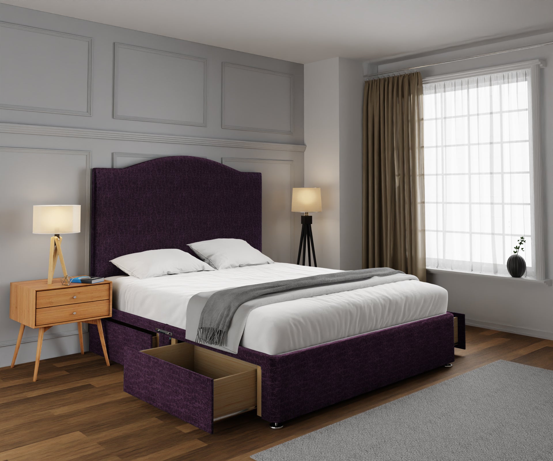 Rose Divan Bed Set