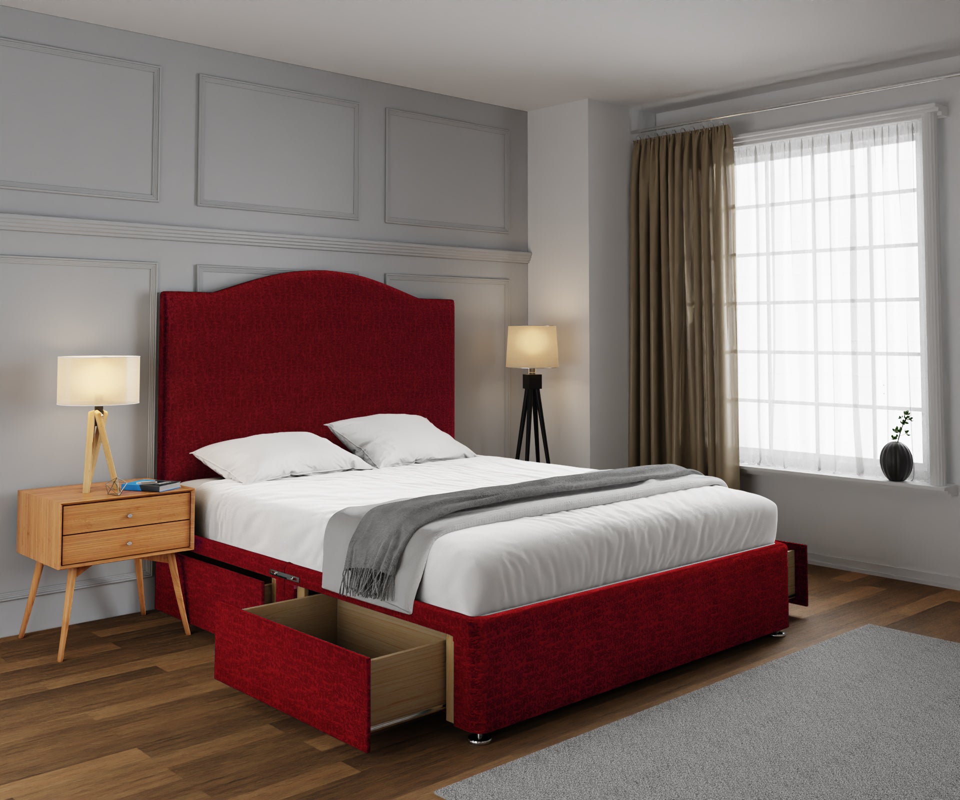 Rose Divan Bed Set