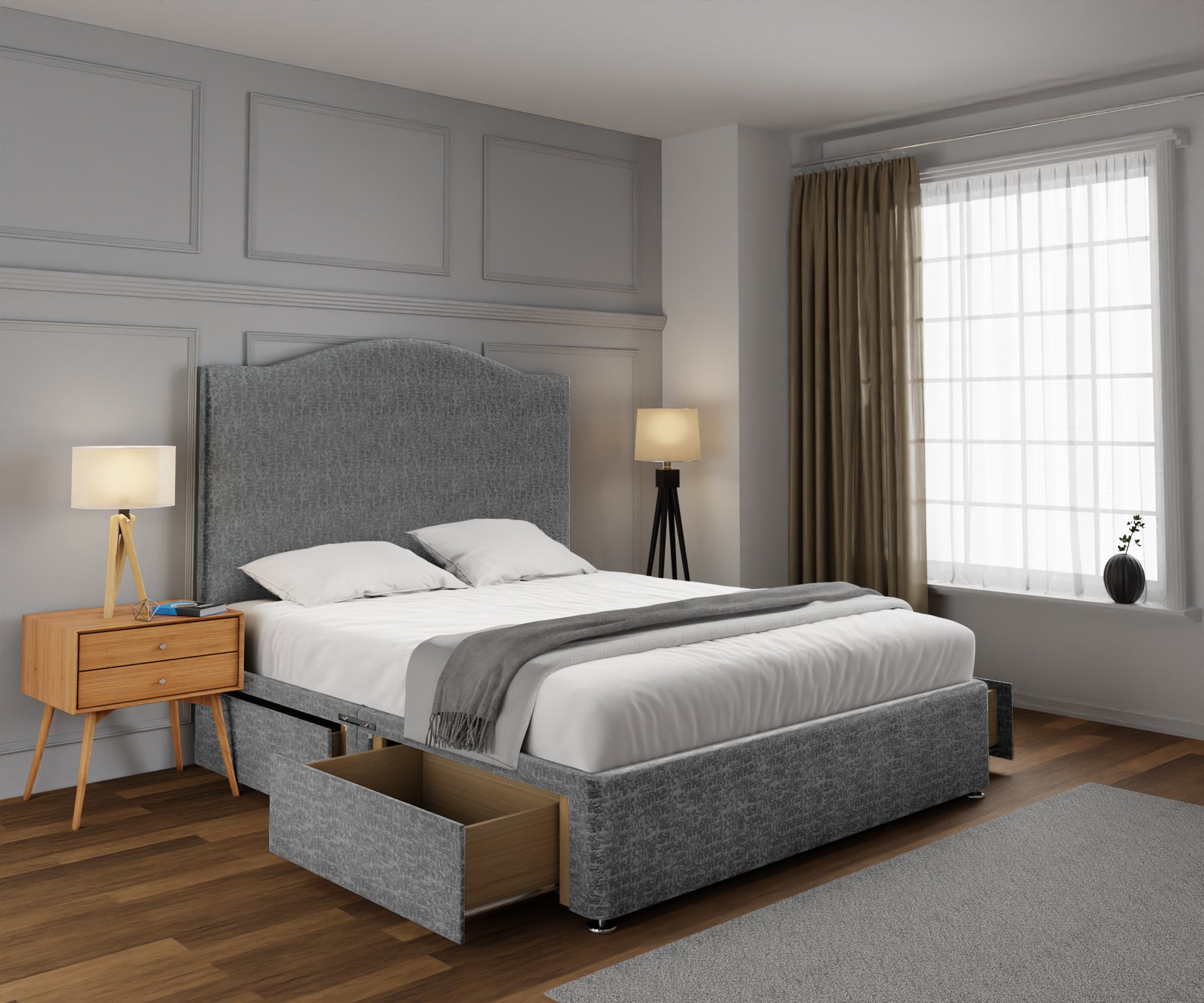 Rose Divan Bed Set