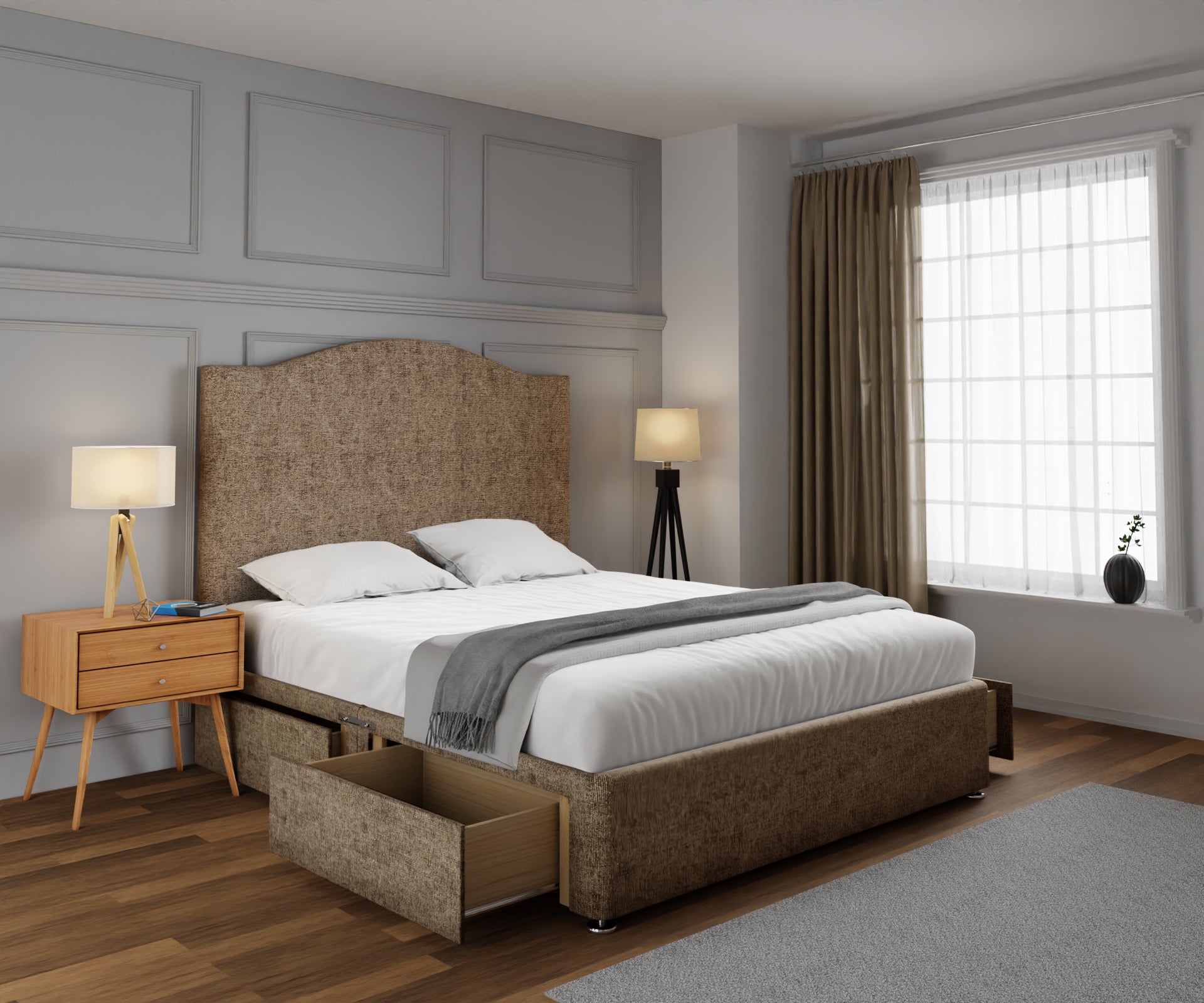 Rose Divan Bed Set