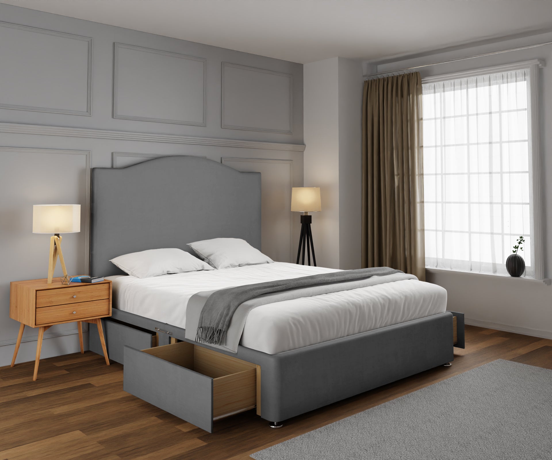 Rose Divan Bed Set