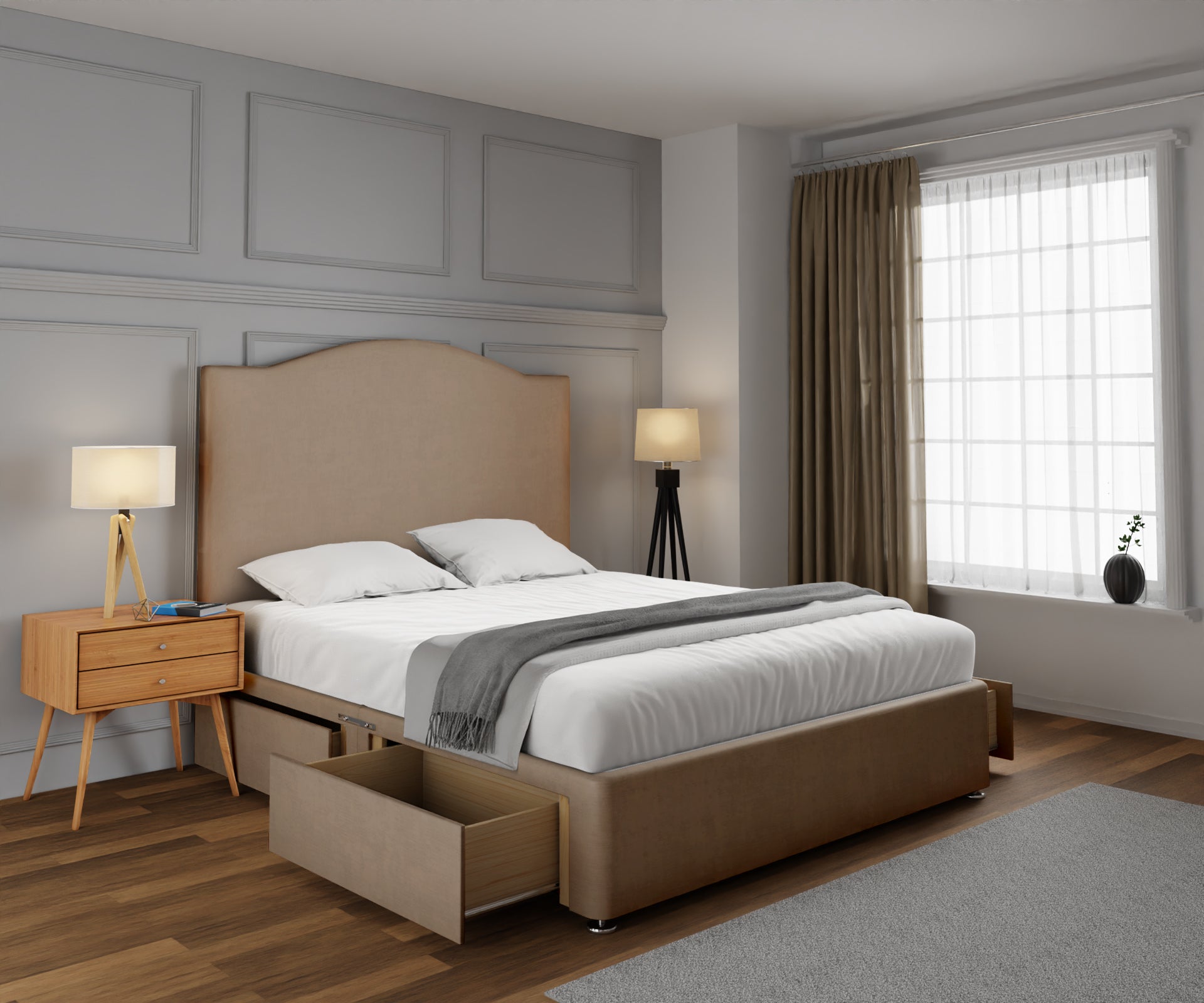 Rose Divan Bed Set