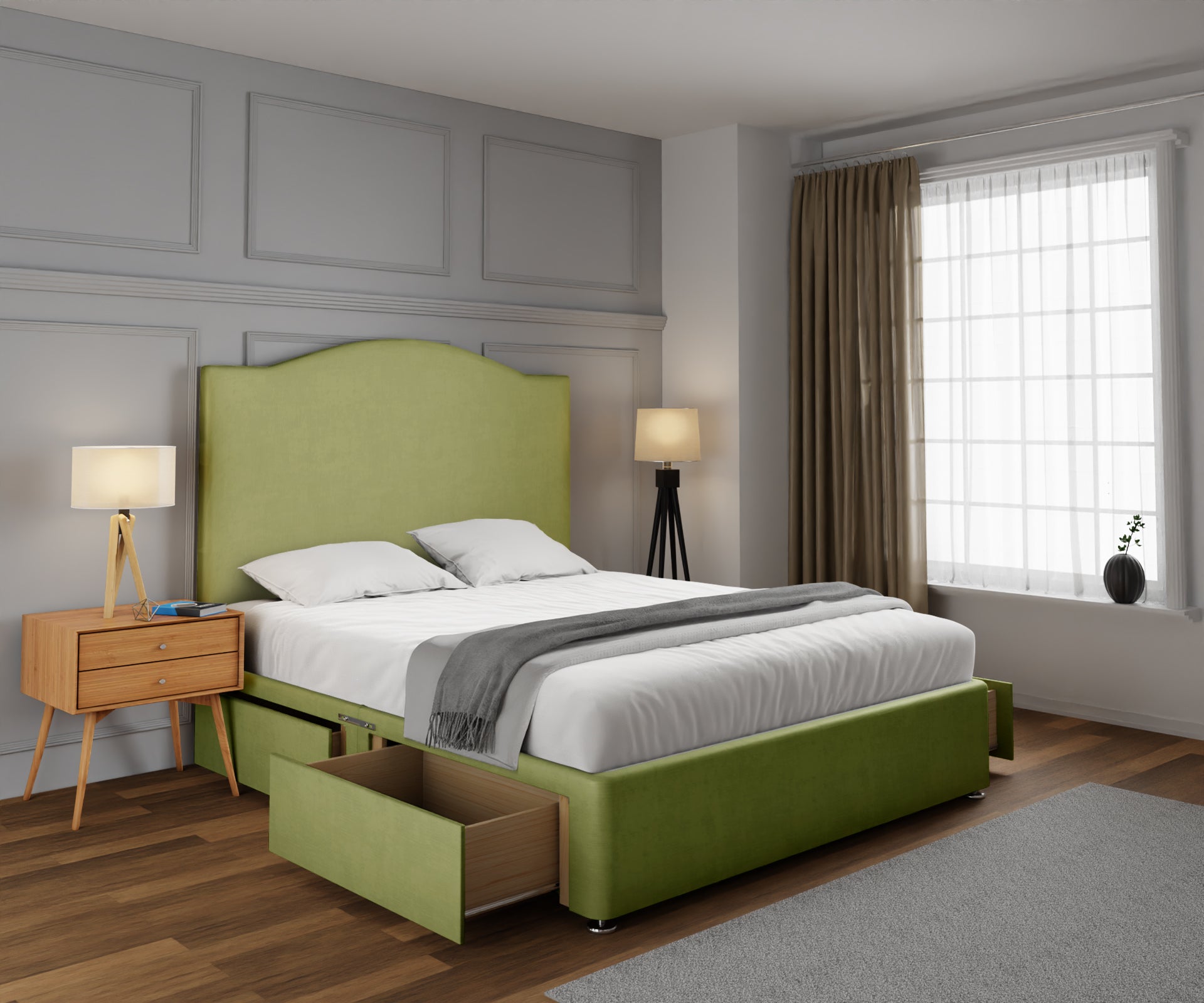 Rose Divan Bed Set