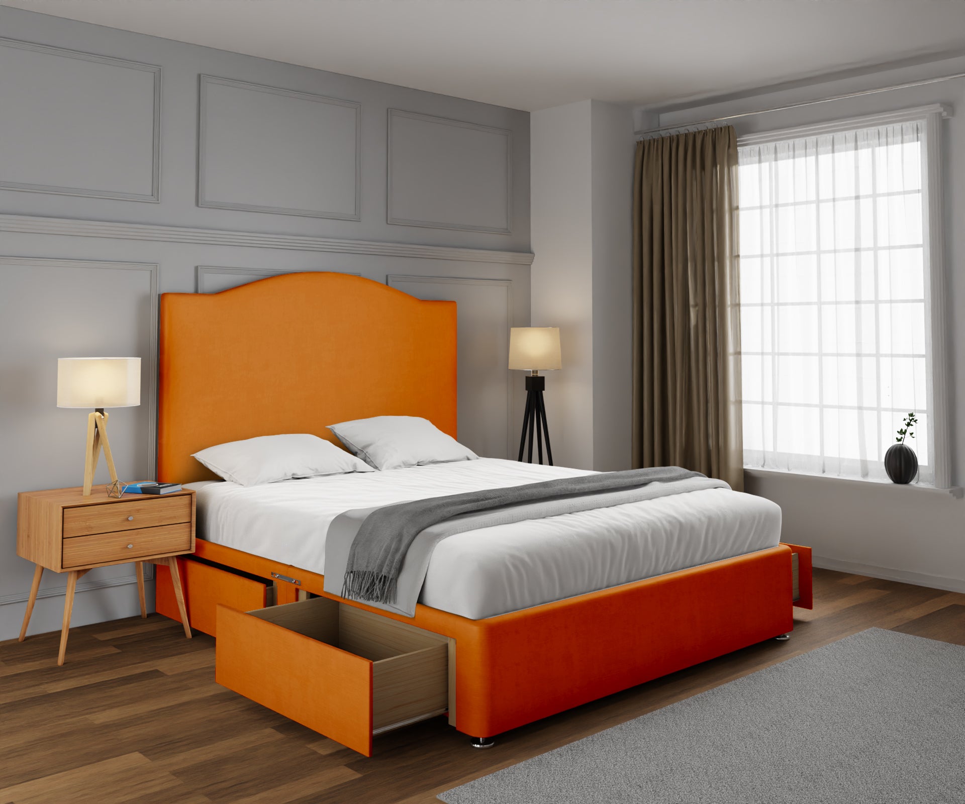 Rose Divan Bed Set