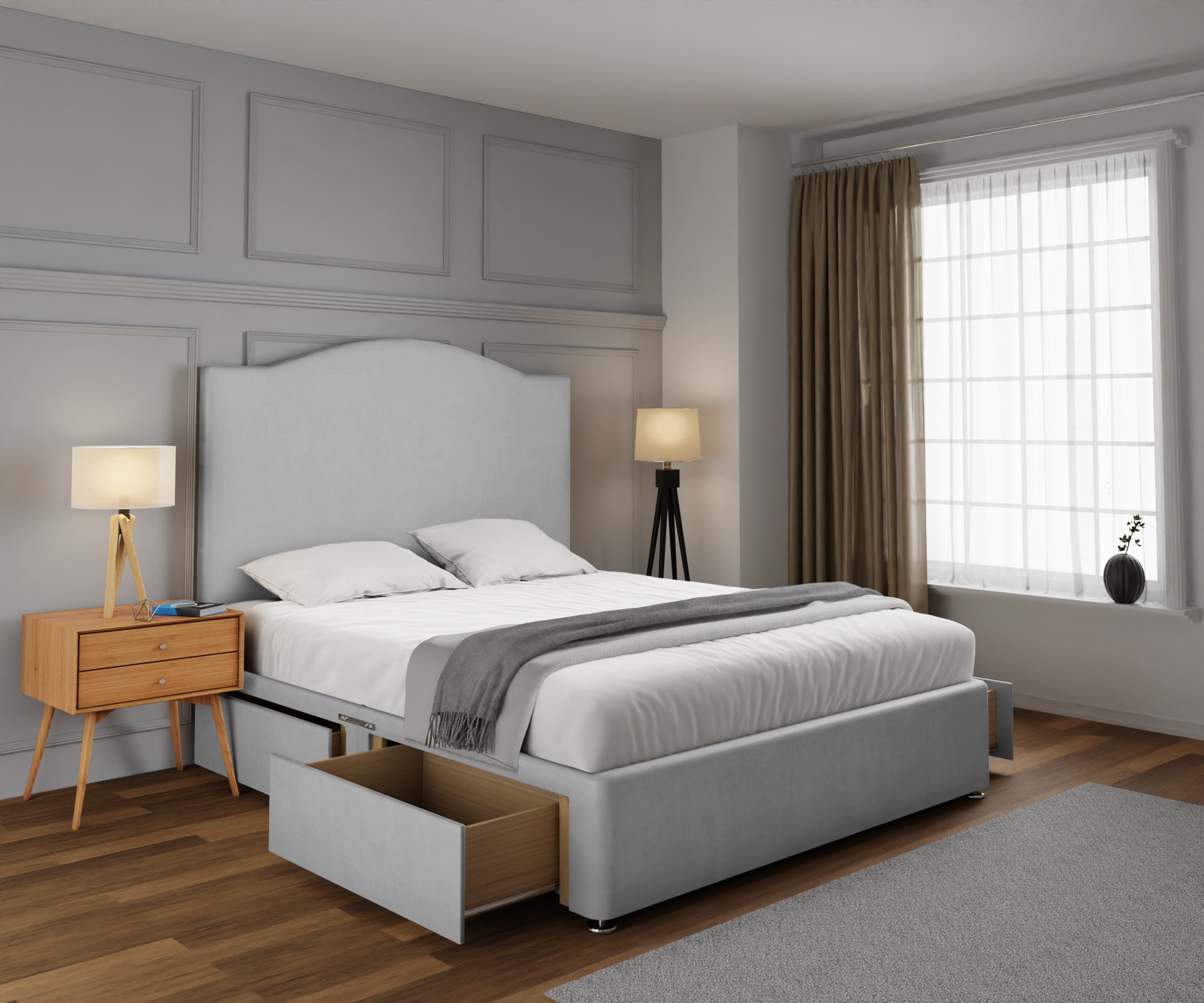 Rose Divan Bed Set