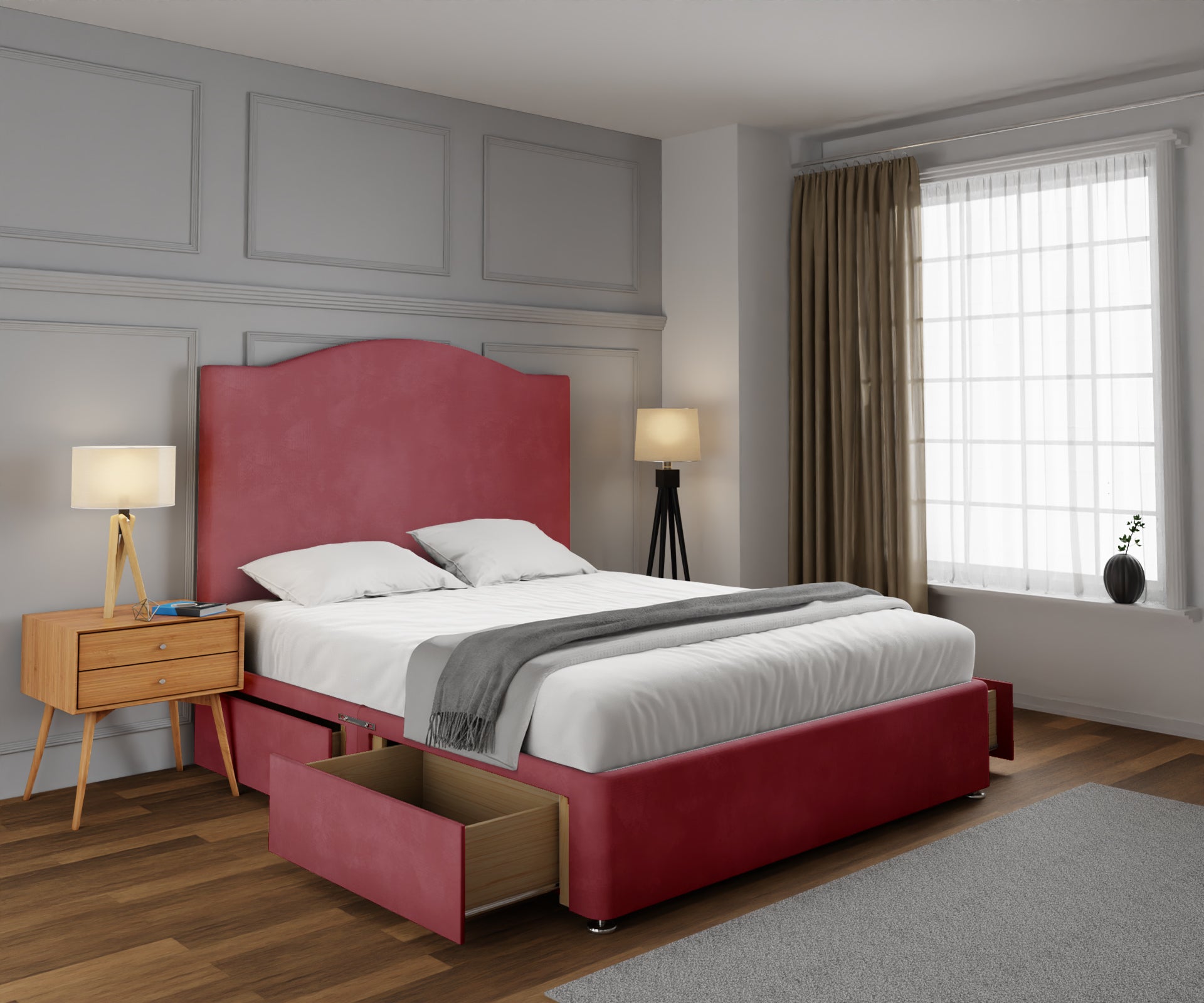 Rose Divan Bed Set