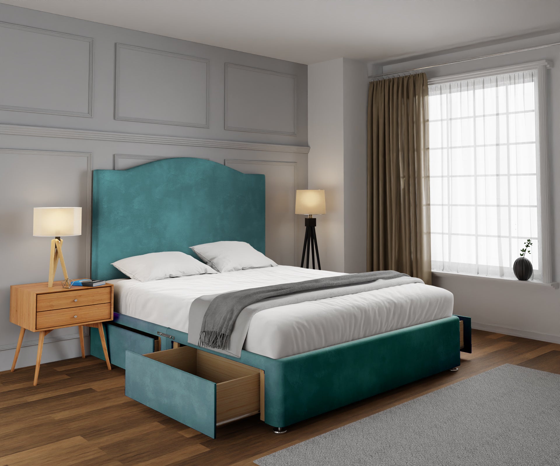 Rose Divan Bed Set