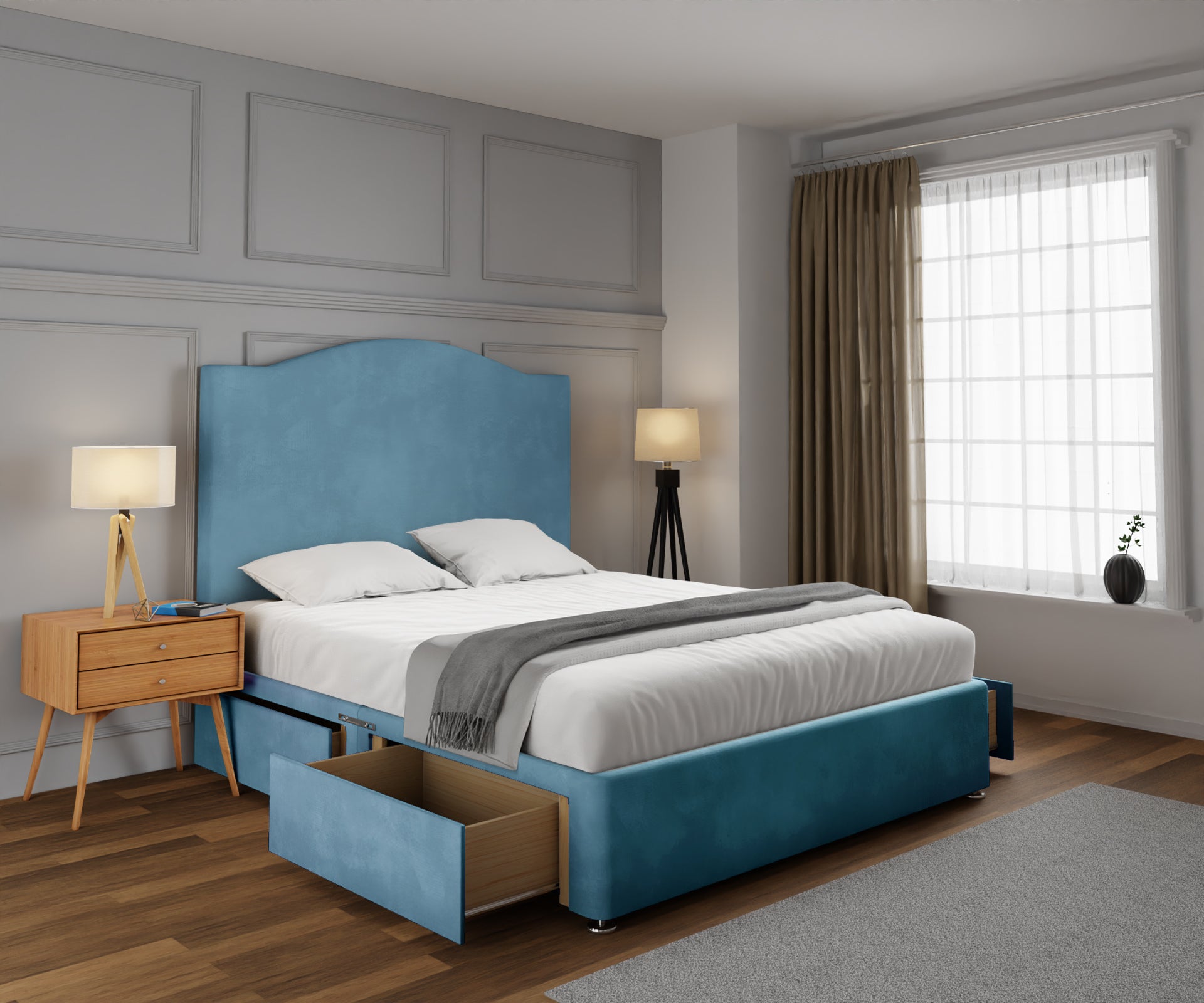 Rose Divan Bed Set
