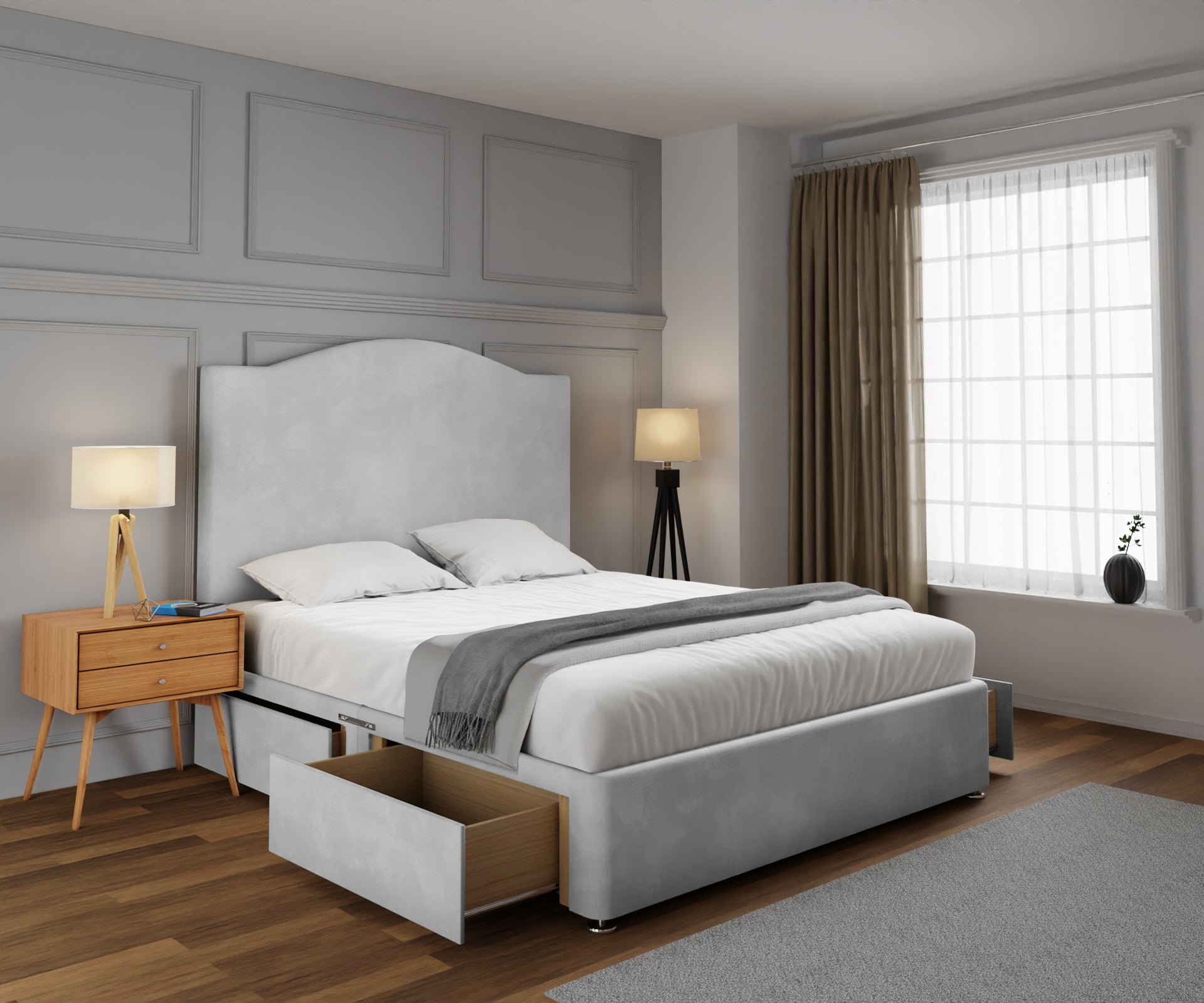 Rose Divan Bed Set