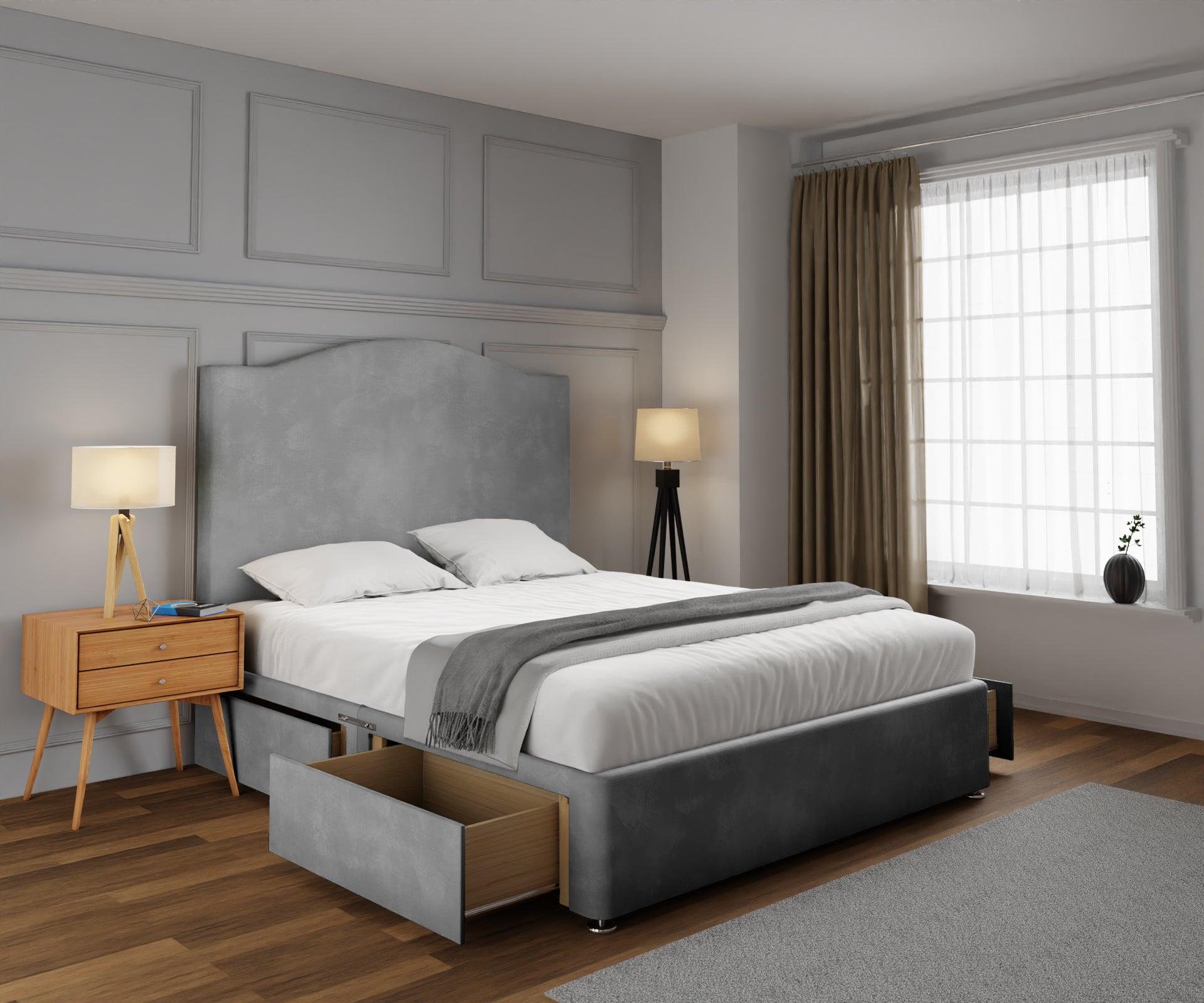 Rose Divan Bed Set