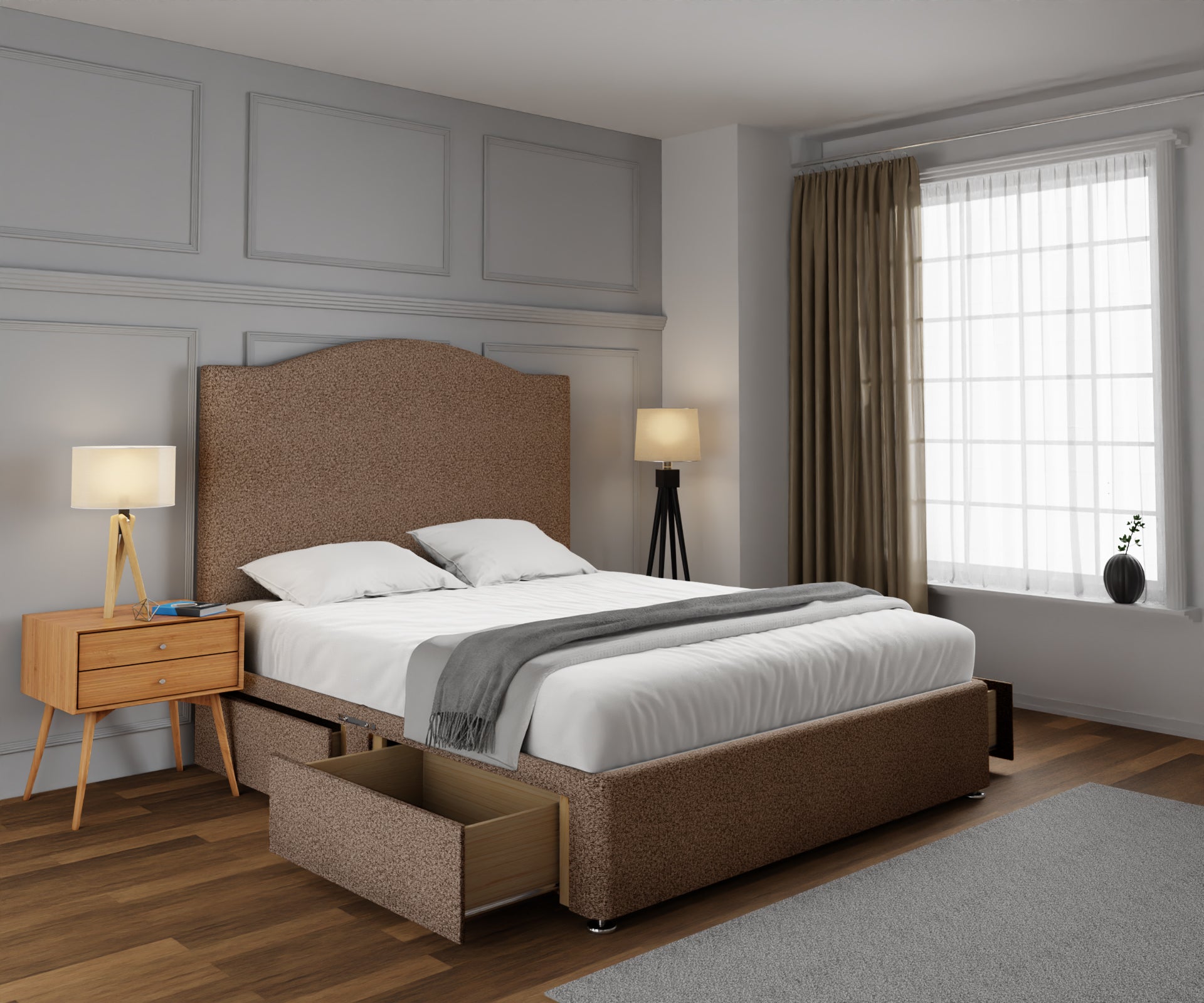 Rose Divan Bed Set