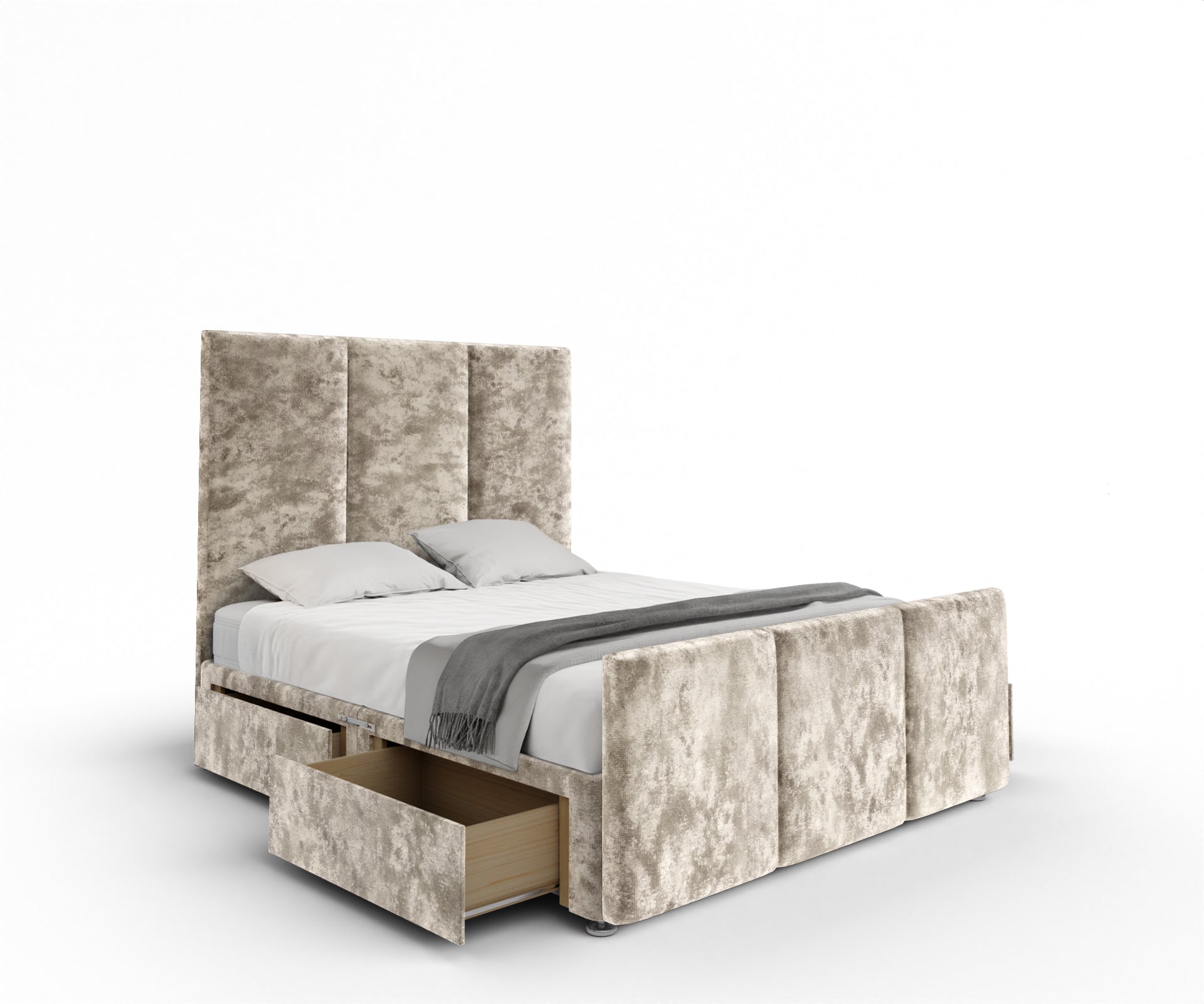 Ruby Divan Bed Set With Footboard