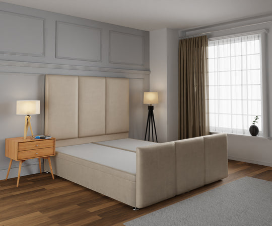 Ruby Ottoman Storage Divan Bed Base And Headboard With Footboard