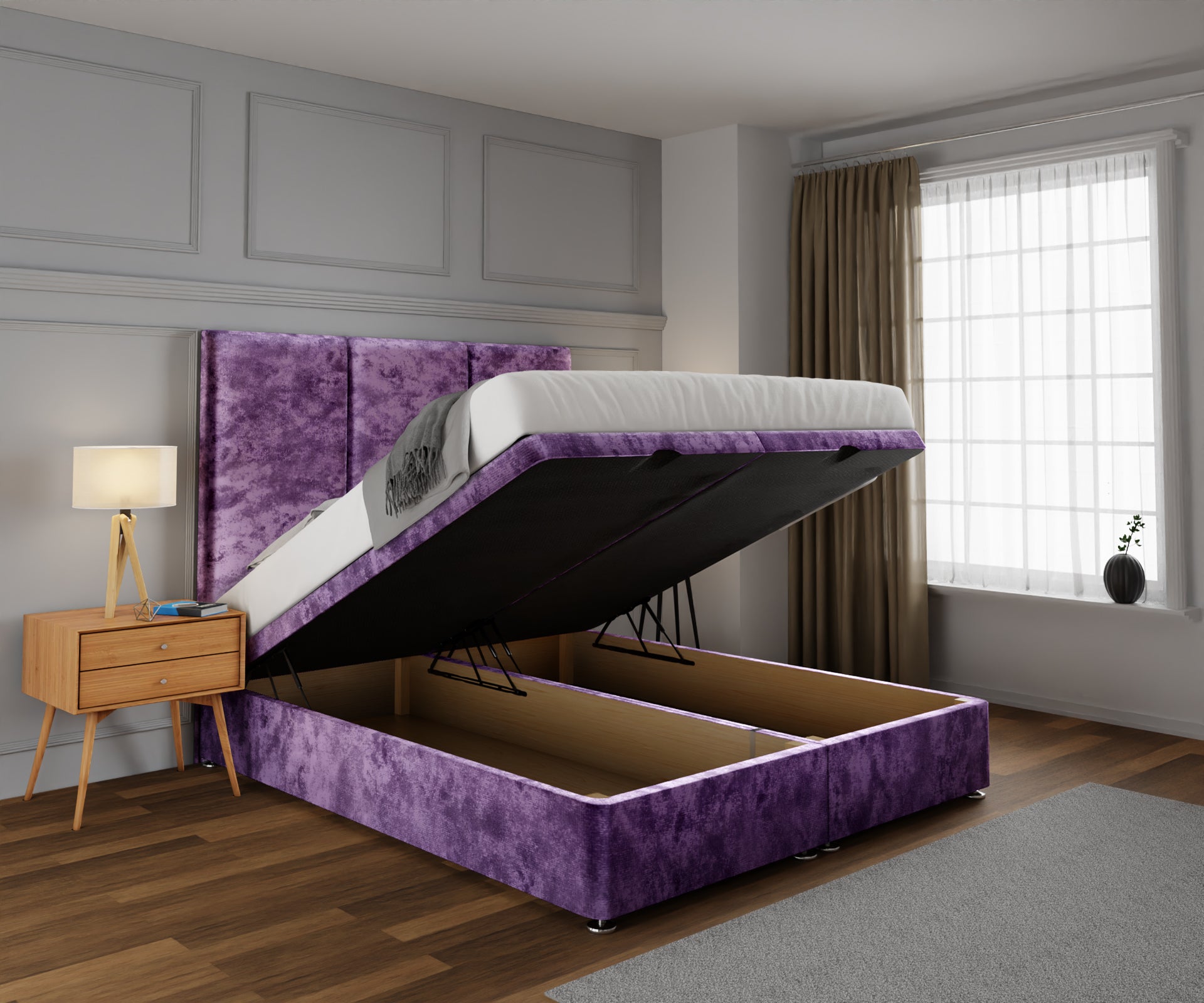 Ruby Ottoman Storage Divan Bed Set